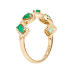Load image into Gallery viewer, RFF18418EM. 14K Solid Gold Diamond and Gemstone Ring