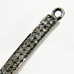 Load image into Gallery viewer, DC182. Diamond Sterling Silver Long Bar Connector