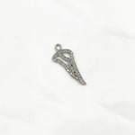 Load image into Gallery viewer, DC401. Diamond Sterling Silver Black Rhodium Wing Pendant