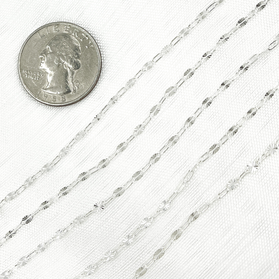 Diamond Cut Marina & Round Cable Link Chain