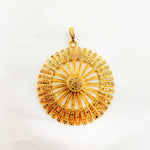 Load image into Gallery viewer, DP099. Diamond Sterling Silver Fancy Sun Pendant