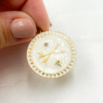 Load image into Gallery viewer, Silver Round Enamel Pendant