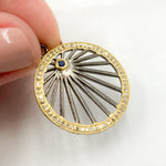 Load image into Gallery viewer, Buy Diamond Silver Round Fancy Pendant with Gemstone
