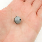 Load image into Gallery viewer, DC722A. Diamond Sterling Silver Round Enamel Bead