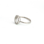 Load image into Gallery viewer, 14K Solid White Gold Circle Ring.