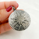 Load image into Gallery viewer, DP128. Diamond & Sterling Silver Round Star Pendant