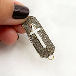 Load image into Gallery viewer, Sterling Silver Cross Connector