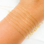 Load image into Gallery viewer, 14K Solid Gold Long Curb Chain