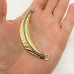 Load image into Gallery viewer, Diamond & Sterling Silver Leaf Connector Pendant