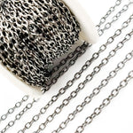 Load image into Gallery viewer, Shop Now Black Rhodium Sterling Silver Black Rhodium Cable Chain