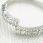 Load image into Gallery viewer, 14K Solid Gold Diamond Double Line Ring.