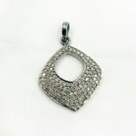 Load image into Gallery viewer, DC366. Diamond Sterling Silver Fancy Shape Pendant