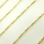 Load image into Gallery viewer, 14K Solid Gold Flat Cable Link Chains