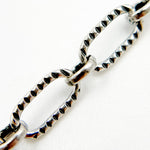 Load image into Gallery viewer, Oxidized Sterling Silver Chain with Hammered Links