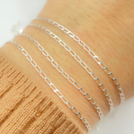 Load image into Gallery viewer, Sterling Silver Flat Paperclip Link Chains