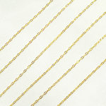 Load image into Gallery viewer, 14k Solid Yellow Gold Smooth Cable Link Chain. 025FLCL2byft
