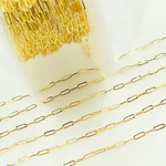 Load image into Gallery viewer, 14k Solid Gold Diamond Cut Paperclip Link Chain