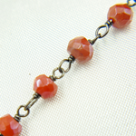 Load image into Gallery viewer, Coated Terracotta Quartz Wire Chain. CQU25