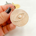 Load image into Gallery viewer, DP299. Diamond Sterling Silver Round Eye Pendant with Gemstone