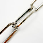 Load image into Gallery viewer, Sterling Silver Flat Paperclip Chain