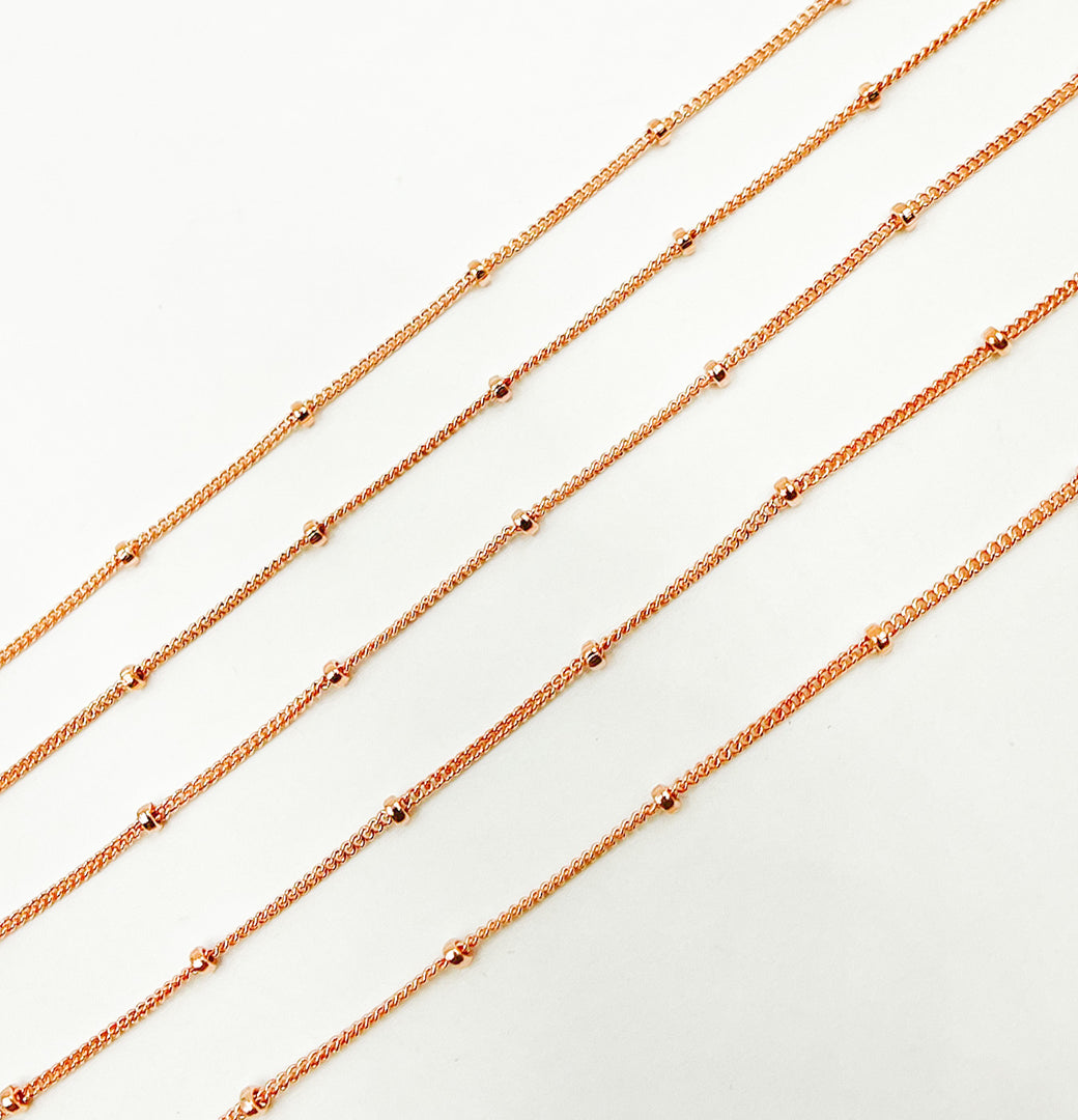 Rose Gold Filled Satellite Chain. 444RGF