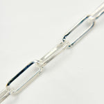 Load image into Gallery viewer, Sterling Silver Flat Paperclip Chain