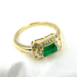 Load image into Gallery viewer, 14K Solid Gold Diamond and Gemstone Ring.