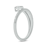 Load image into Gallery viewer, 14k Solid Gold Double Band Heart Ring.