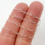 Load image into Gallery viewer, Buy Now Silver Oval Long and Short Links Chain