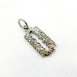 Load image into Gallery viewer, DC207. Diamond Sterling Silver Blade Charm