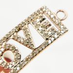 Load image into Gallery viewer, DC592. Diamond & Sterling Silver Rectangle Love Connector