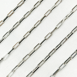 Load image into Gallery viewer, Shop Two Tone Black Rhodium and 925 Sterling Silver Paperclip Chain