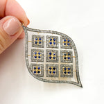 Load image into Gallery viewer, DP164. Diamond Sterling Silver Marquise Shape Pendant
