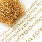 Load image into Gallery viewer, 14k Solid Gold Filled Smooth Heart Link Chain