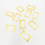 Load image into Gallery viewer, Buy 20MM Gold-plated Sterling Silver Brushed Rectangle Connector