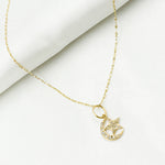 Load image into Gallery viewer, 14k Solid Gold Moon and Star Diamond Charm. GDP638