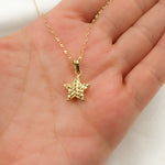 Load image into Gallery viewer, 14K Solid Gold Star Charm