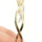 Load image into Gallery viewer, Bangle8. 14K Solid Gold Braided Bangle