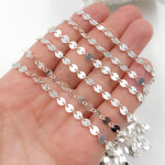 Load image into Gallery viewer, Sterling Silver Disc Chain