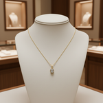 Load image into Gallery viewer, CML00354. 14K Solid Gold Oval-Shaped Diamond Charm