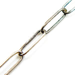 Load image into Gallery viewer, Oxidized Silver Smooth Paperclip Necklaces