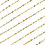 Load image into Gallery viewer, V287GF. 14K Gold Filled Flat Paperclip Link Chain
