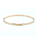 Load image into Gallery viewer, BNH68545. 14K Solid Yellow Gold Diamond and Gemstone Bangle