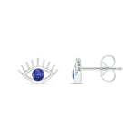Load image into Gallery viewer, EFZ52004BS. 14K Solid Yellow Gold Diamond Eye Studs