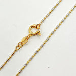 Load image into Gallery viewer, Solid Gold Yellow and White Gold Diamond Cut Bars Chain
