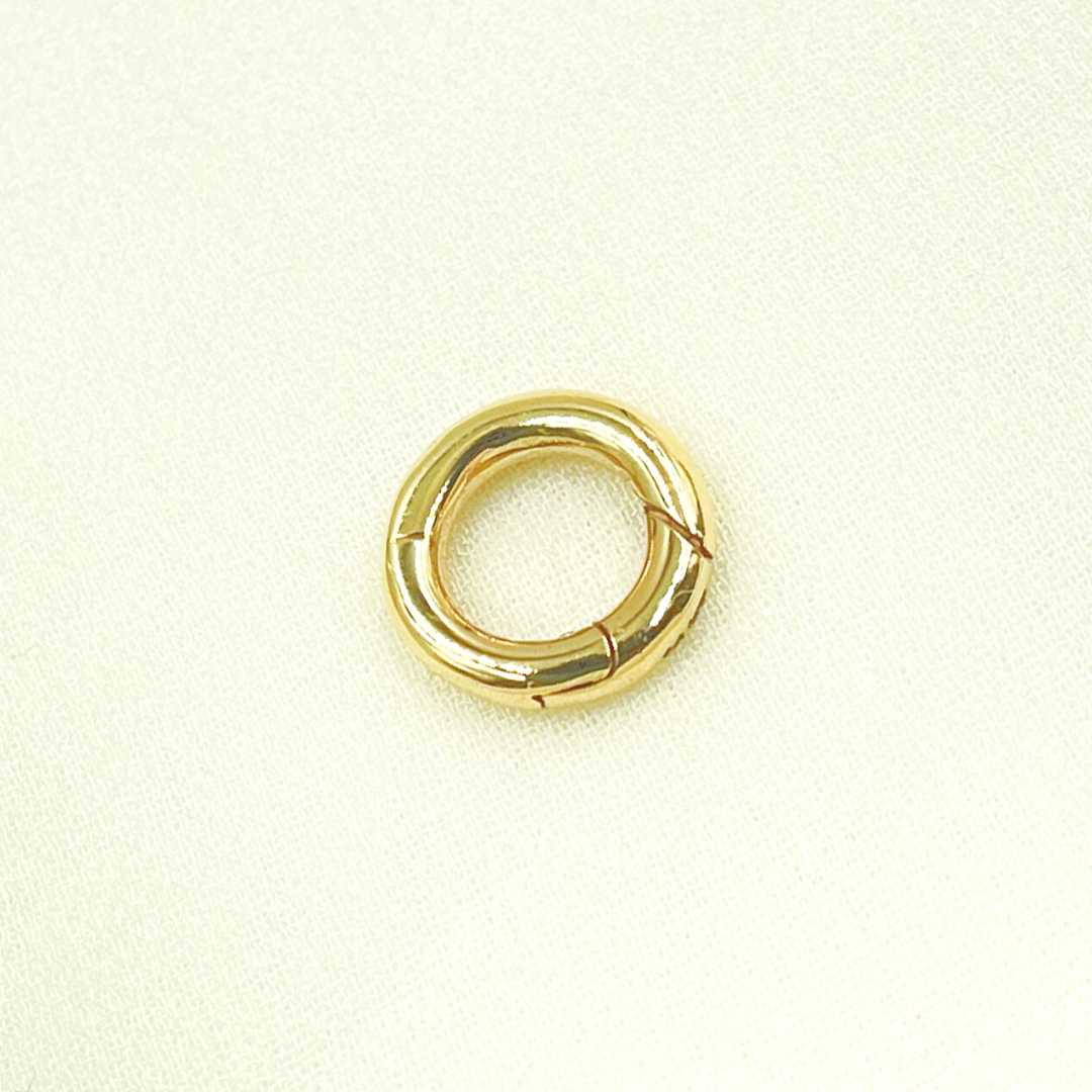14k Solid Gold Round Clasp. CHM056_14K