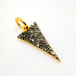 Load image into Gallery viewer, DC353. Diamond Silver Spike Pendant