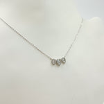 Load image into Gallery viewer, NT112020. 14K Solid Gold Diamond 3 Leaf Necklace