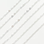 Load image into Gallery viewer, Sterling Silver Flat Rhomb Link Chain