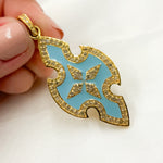 Load image into Gallery viewer, Shop Sterling Silver Cross Enamel Pendants